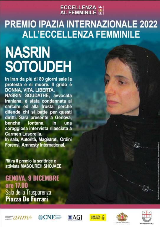 A Nasrin Sotoudeh il Premio internazionale Ipazia