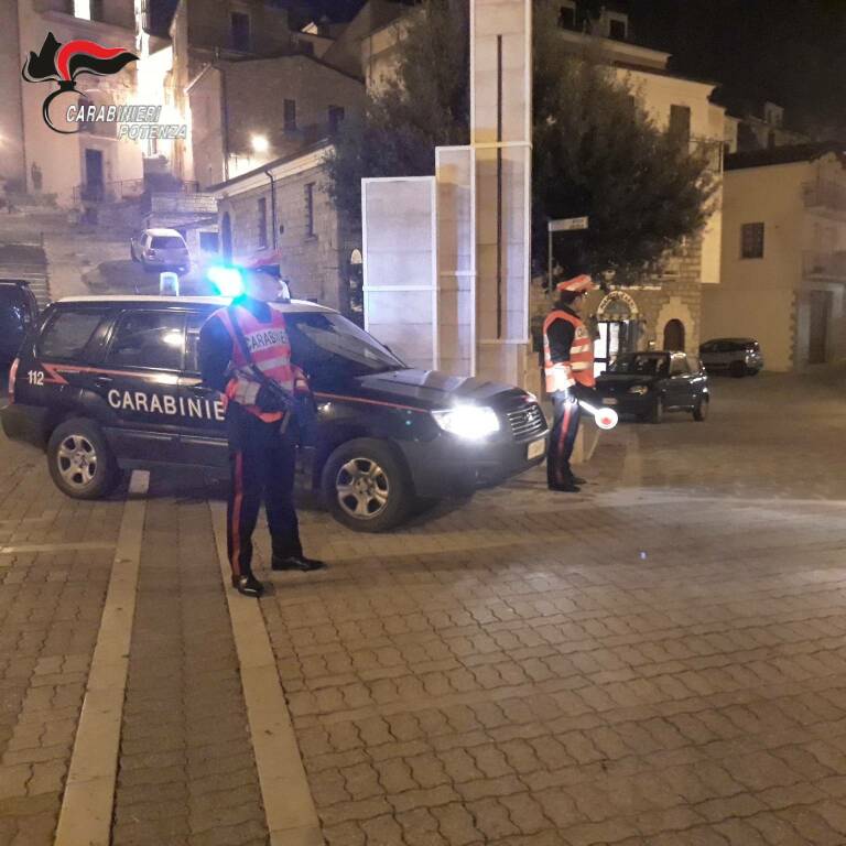 Controlli dei Carabinieri, quattro denunce in provincia di Potenza