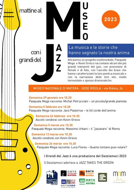 Matinée domenicali con “I Grandi del Jazz”, al Museo nazionale di Matera