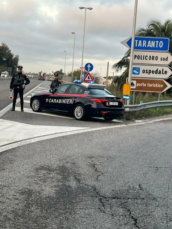 Controlli dei carabinieri: accertate 184 violazioni in provincia di Matera