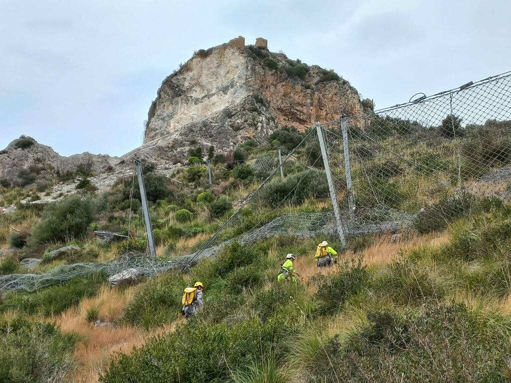 Frana Castrocucco Maratea prima fase dei lavori