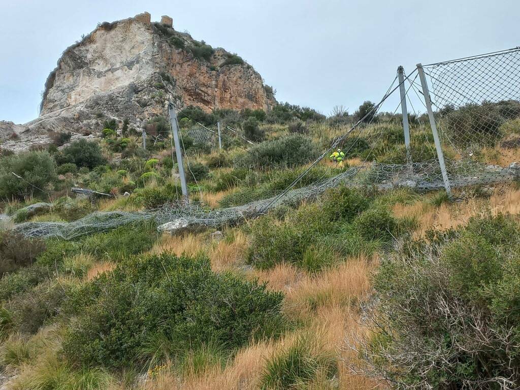 Frana Castrocucco Maratea prima fase dei lavori