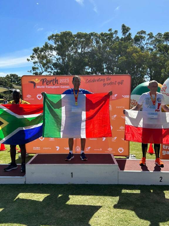 Il lucano Angelo Panio medaglia d’oro ai campionati mondiali per trapiantati