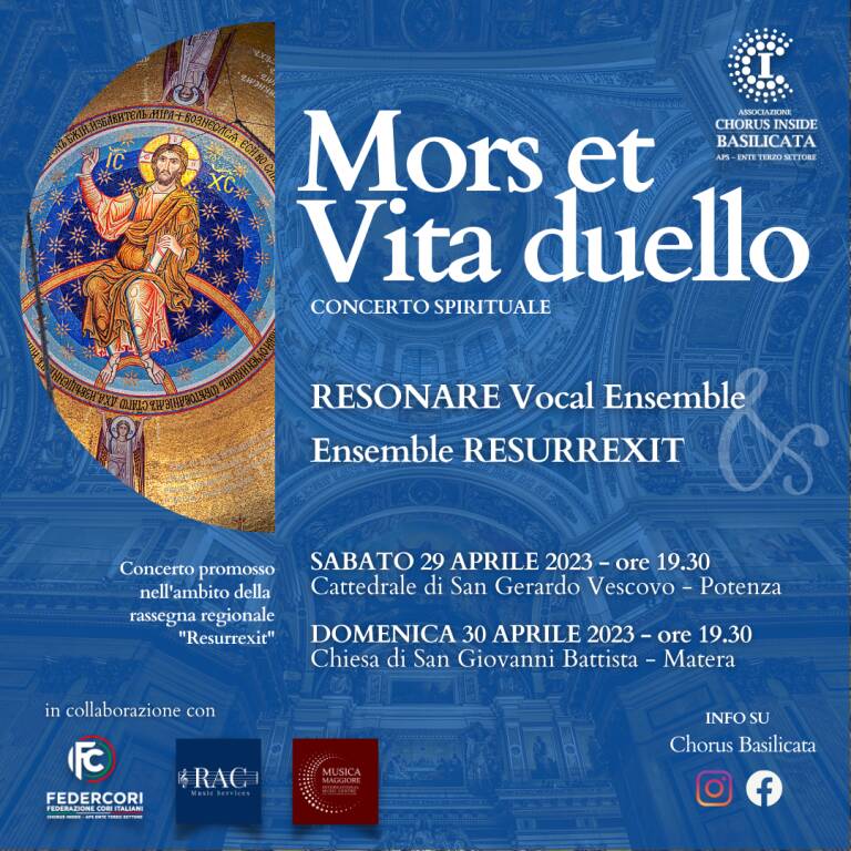 Musica sacra polifonica, in Basilicata la quarta edizione di Resurrexit