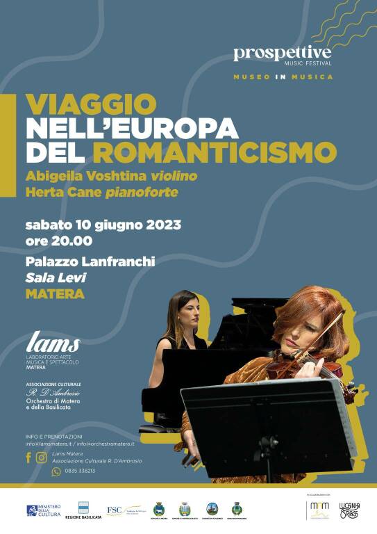 Viaggio nell’Europa del Romanticismo, un concerto a Matera con Abigeila Voshtina e Herta Cane