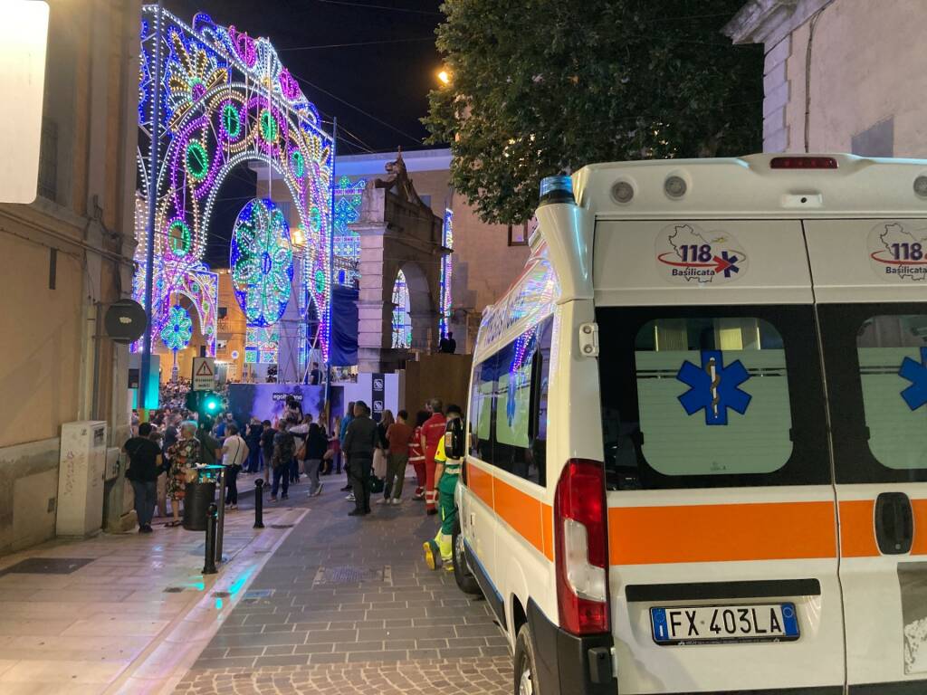 Festa della Bruna, 10 feriti a Matera