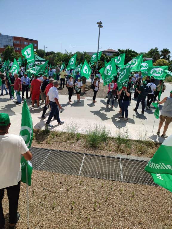 Cerealicoltori lucani a Foggia per manifestare contro le speculazioni sul prezzo del grano