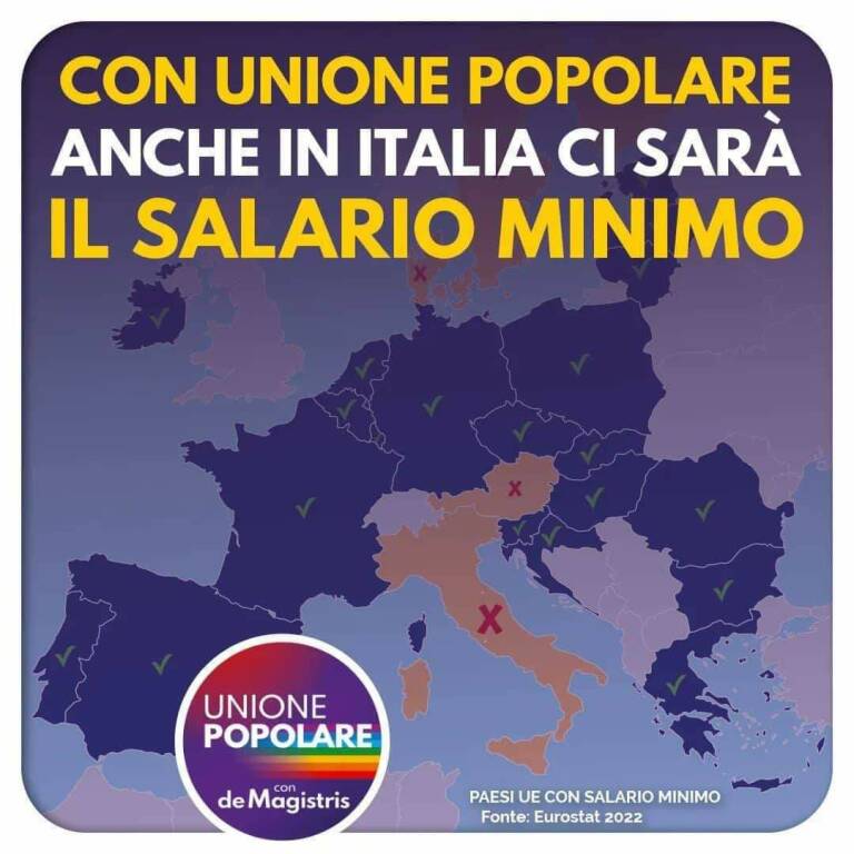 Salario minimo a 10 euro, a Potenza raccolta firme promossa da Unione Popolare