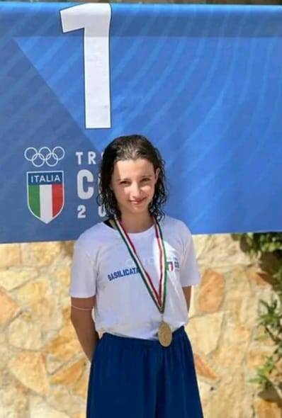 Nuoto, Giusy Annunziata Sarli medaglia d’oro al Torneo Coni