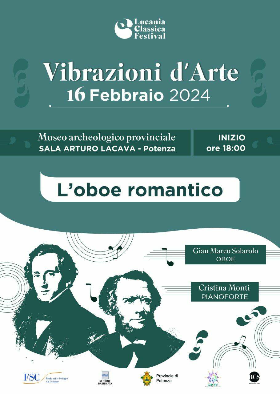 Vibrazioni d’Arte, a Potenza il concerto “L’oboe romantico”