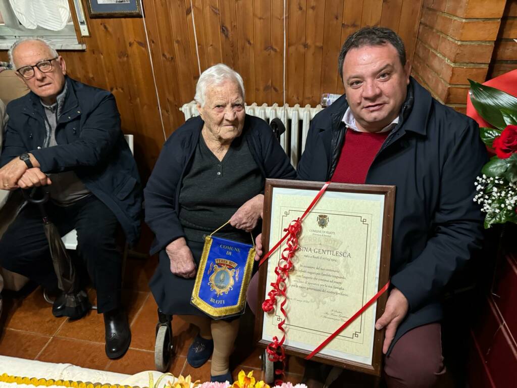 Ruoti festeggia la sua nuova centenaria