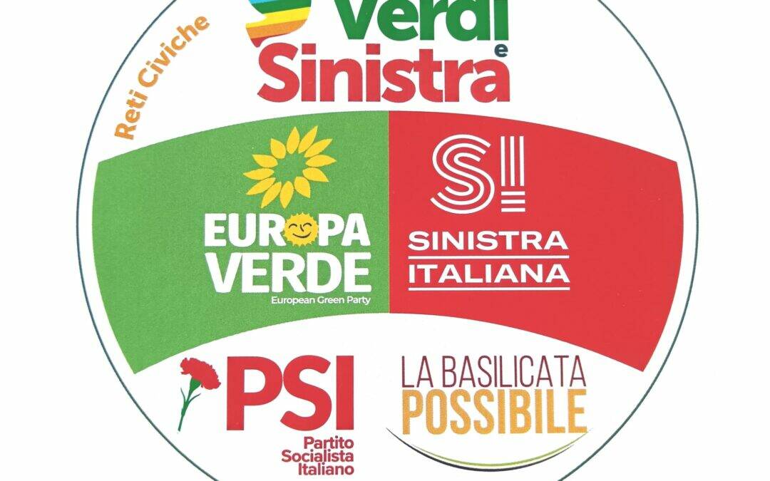 Logo verdi, sinistra, Psi, Basilicata possibile