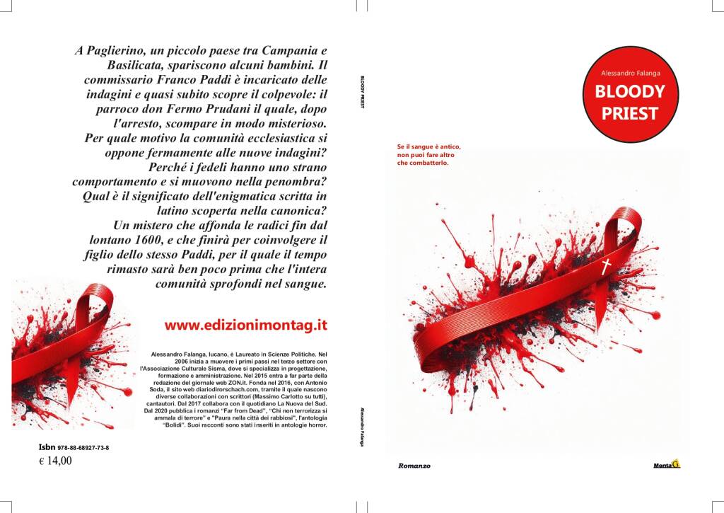 Con Bloody Priest, di Alessandro Falanga, la Basilicata torna protagonista della letteratura horror