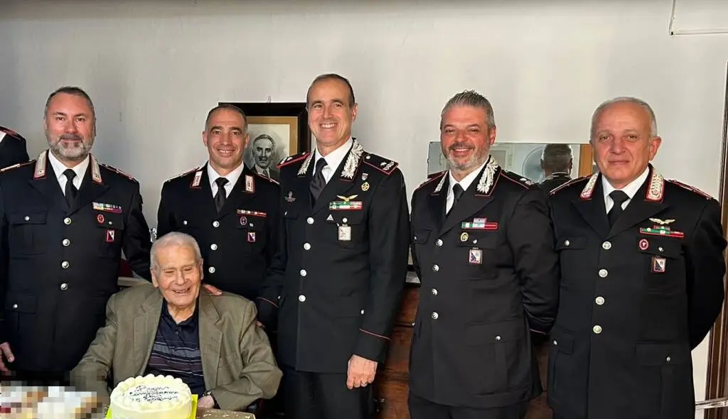 Carabinieri, il maresciallo Donato Palumbo compie 102 anni